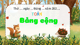 Giáo án điện tử Toán 2 Chương 1 Cánh diều: Bảng cộng (có nhớ) trong phạm vi 20