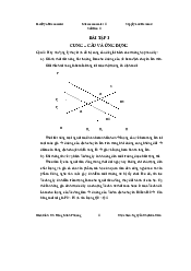 Bài tập 1: Cung, cầu và ứng dụng - Kinh tế vĩ mô | Đại học Lâm Nghiệp