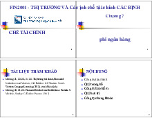 CHương 7: Các định chế tài chính phi ngân hàng - Môn Thị trường và các định chế tài chính - Đại Học Kinh Tế - Đại học Đà Nẵng