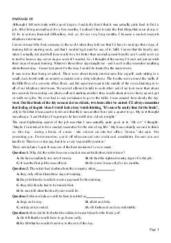 PASSAGE 18_Theme 5. Jobs and Employment (Công việc và tuyển dụng)
