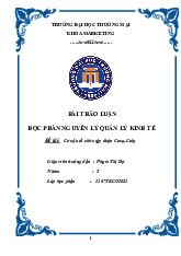 Bài thảo luận Cơ cấu tổ chức của tập đoàn Coca | Đại học Thương Mại