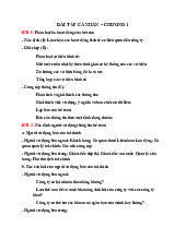 Bài tập Nguyên lý kế toán Chương 1 | Đại học Quy Nhơn