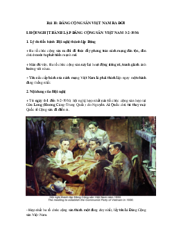 Đảng cộng sản Việt Nam ra đời