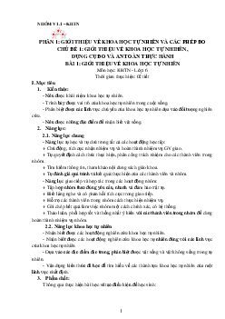 Chủ đề 1. Bài 1: Giới thiệu về khoa học tự nhiên | Bài giảng PowerPoint KHTN 6 | Cánh diều