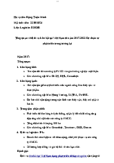 Bài tập về dịch vụ kho bãi - Logistics | Trường Đại học Thủ đô Hà Nội