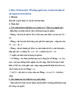 Từ đoạn trích “Tấm lòng người mẹ”, em hãy bàn luận về sức mạnh của tình mẫu tử | Văn mẫu 11 Cánh diều
