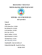 Phân Tích Các Kỹ Năng Cần Thiết Trong Quản Trị Nhân Lực | Môn Quản trị nhân lực - Đại học Kinh Tế Quốc Dân