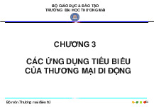 Bài giảng Chương 3: Ứng Dụng Của Thương Mại Di Động Môn Kỹ thuật di truyền | Trường Học Viện nông nghiệp Việt Nam
