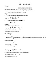 Bài tập Môn Vật lý kỹ thuật | Đại học Xây Dựng Hà Nội
