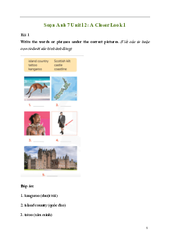 Giải Tiếng Anh 7 Unit 12: A Closer Look 1 | Global Success