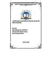 Mẫu bìa bài thu hoạch update