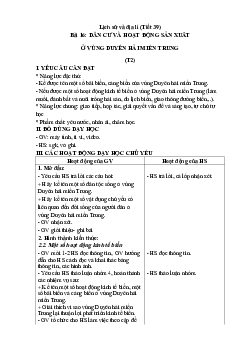 Giáo án Lịch sử và Địa lí lớp 4 Tiết 39 - 42 | Kết nối tri thức
