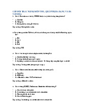 Trắc Nghiệm Ôn Thi Quản Trị Đa Văn Hóa - Môn QTDV 1. Môn Quản trị đa dạng và đa văn hoá | Đại học Trường Đại học Phenika.
