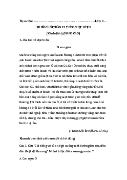 Bài tập cuối tuần Tiếng Việt lớp 3 Nâng cao Tuần 15 - Cánh diều