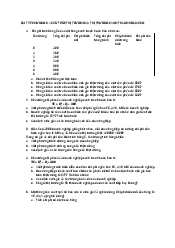 Bài tập Chương 5 môn Kinh tế vi mô | Trường Đại học Kinh tế, Đại học Quốc gia Hà Nội