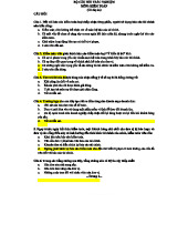 Câu Hỏi Trắc Nghiệm Kế Toán Cơ Bản - Môn Kiem Toan (Có Đáp Án)