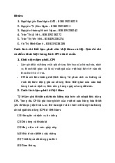 Cách Tính Lạm Phát và CPI: So Sánh Việt Nam và Mỹ | Tài chính quốc tế | Trường Học Viện nông nghiệp Việt Nam