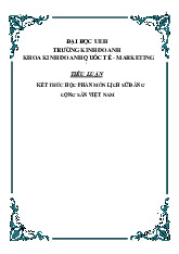 Đề cương môn đường lối đảng cộng sản việt nam- Trường Đại học bách khoa - Đại học đà nẵng.