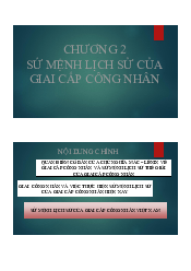 Bài giảng chương 2 Chủ nghĩa xã hội khoa học | Đại học Bách Khoa Hà Nội