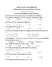 Bài ôn tập hè lớp 5 lên lớp 6 môn Toán