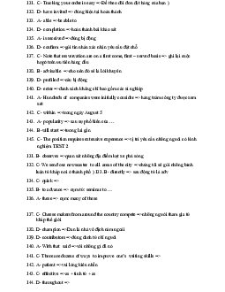 Bài tập ôn tập học phần Tiếng anh cơ bản