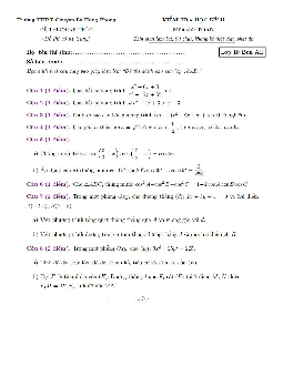 Đề thi học kì 2 Toán 10 năm 2019 – 2020 trường chuyên Lê Hồng Phong – TP HCM