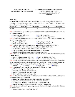 Đề thi thử THPT Quốc gia 2021 môn Sử trường chuyên Lam Sơn lần 2 có đáp án