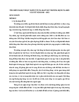 Tiểu luận "Tìm hiểu ngôn từ nghệ thuật của Rap Việt trường hợp của Đen Vâu"