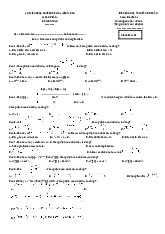 Đề minh họa môn Giải tích | Học viện Công Nghệ Bưu Chính Viễn Thông