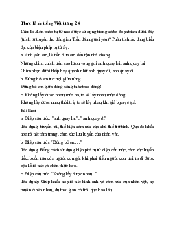 Soạn bài Thực hành tiếng Việt trang 24 | Ngữ văn 11 Cánh diều