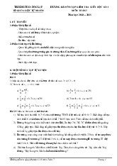 Đề cương giữa học kì 2 Toán 7 năm 2024 – 2025 trường THCS Độc Lập – Thái Nguyên