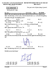 Đề thi thử tốt nghiệp THPT 2025 môn Toán lần 1 trường THPT chuyên Lê Khiết, Quảng Ngãi
