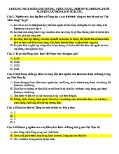 TOP 18 câu hỏi trắc nghiệm chương nhập môn đối tượng, chức năng, nhiệm vụ, phương pháp nghiên cứu môn lịch sử đảng học phần Lịch sử đảng cộng sản Việt Nam | Trường Đại học Phenikaa