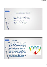 Khái Niệm và Chức Năng Tổ Chức | Quản lý thông tin | Trường Đại học Khoa học Tự nhiên, Đại học Quốc gia Hà Nội