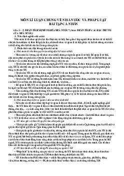 Nhà nước và pháp luật học phần Lý luận chung
