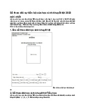 Sổ theo dõi sự tiến bộ của học sinh khuyết tật 2025 mới nhất