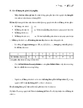 Các số lượng tử, giá trị và ý nghĩa | Tài liệu môn Hóa học 1 | Đại học Bách khoa hà nội