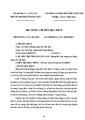 Đề cương chi tiết học phần Lịch sử Đảng | Đại Học Hà Nội