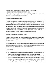Bài tập về hệ thống tiền tệ Bretton Woods | Tài chính quốc tế | Trường Học Viện nông nghiệp Việt Nam