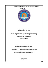 Nghiên cứu sự tác động của thương mại đến thị trường xe vinfast | Bài thảo luận Kinh tế thương mại đại cương