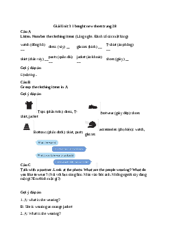 Giải Tiếng Anh 7 Unit 3: Preview | Explore English