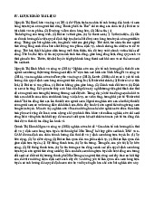 Lược Khảo Tài Liệu về Hành Vi Mua Hàng Trực Tuyến | Môn Phân tích hoạt động kinh doanh - Đại học Cần Thơ