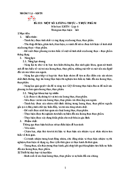 Bài 15 - Một số lương thực thực phẩm | Bài giảng Khoa học tự nhiên 6 | Kết nối tri thức