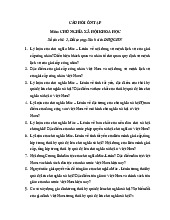 Câu hỏi ôn tập Môn Cnxhkh - Chủ nghĩa Xã hội Khoa học. Môn Chủ nghĩa xã hội khoa học (UET) | Trường Đại học Công nghệ, Đại học Quốc gia Hà Nội.