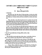 Chủ-đề-6-môn-triết - tìm hiểu về quan điểm toàn diện và quan điểm phát triển