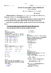 Đề cương môn hoá đại cương- Trường Đại học bách khoa - Đại học đà nẵng.Đề cương môn hoá đại cương- Trường Đại học bách khoa - Đại học đà nẵng.