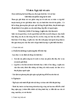Soạn bài Về đích: Ngày hội với sách - Kết nối tri thức Văn 7