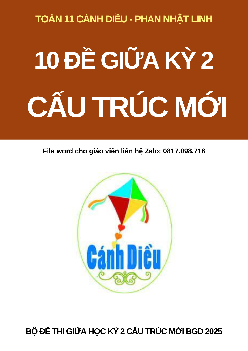 Đề giữa kỳ 2 Toán 11 Cánh Diều năm 2023 – 2024 theo định hướng Bộ GD&ĐT 2025