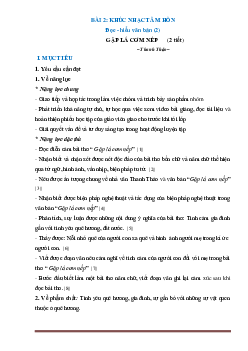 Giáo án Văn 7 Kết nối tri thức bài 2 Khúc nhạc tâm hồn