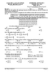 Đề giữa học kì 1 Toán 11 năm 2025 – 2026 trường THPT Nhữ Văn Lan – Hải Phòng